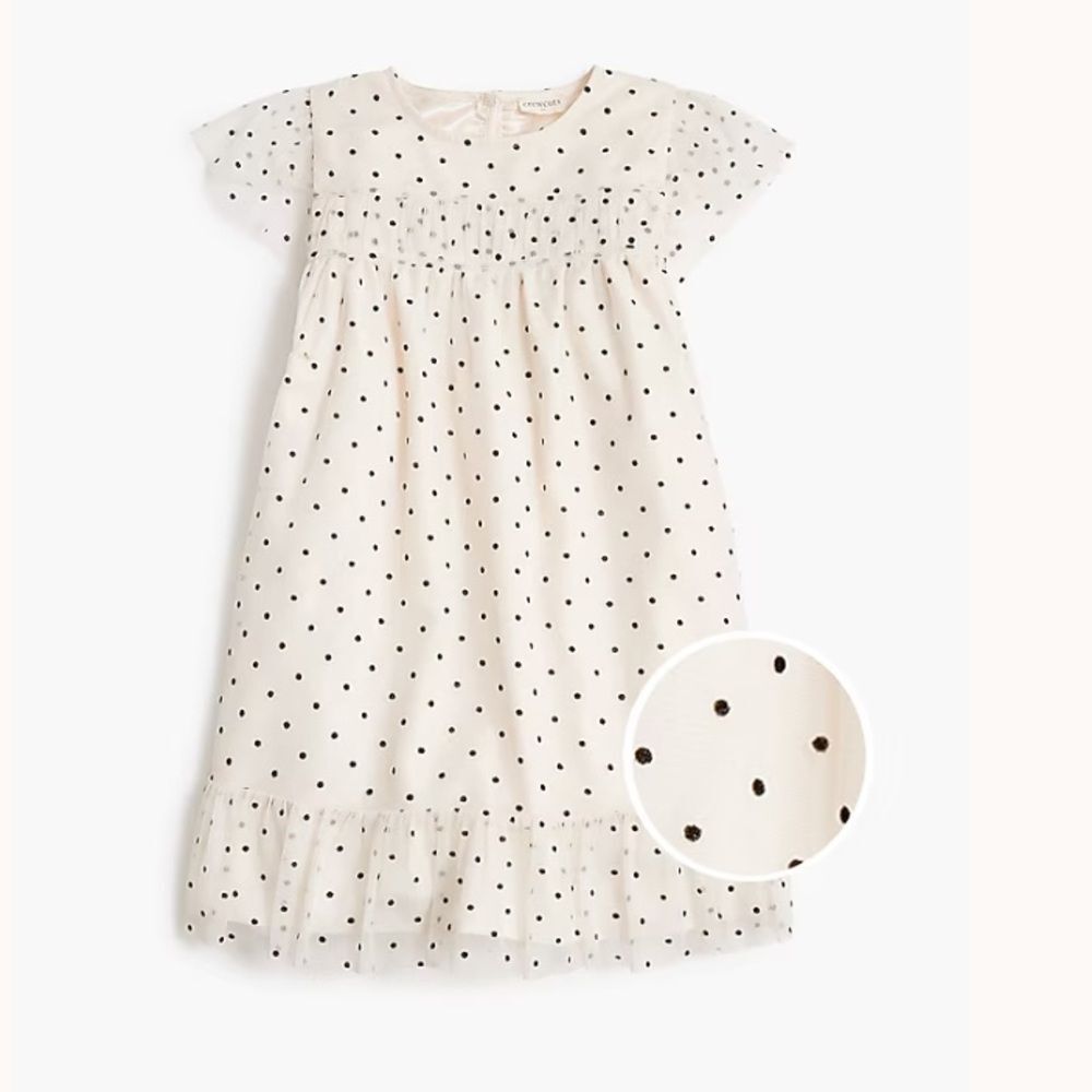 Crewcuts Girls' dotted tulle dress Size 12